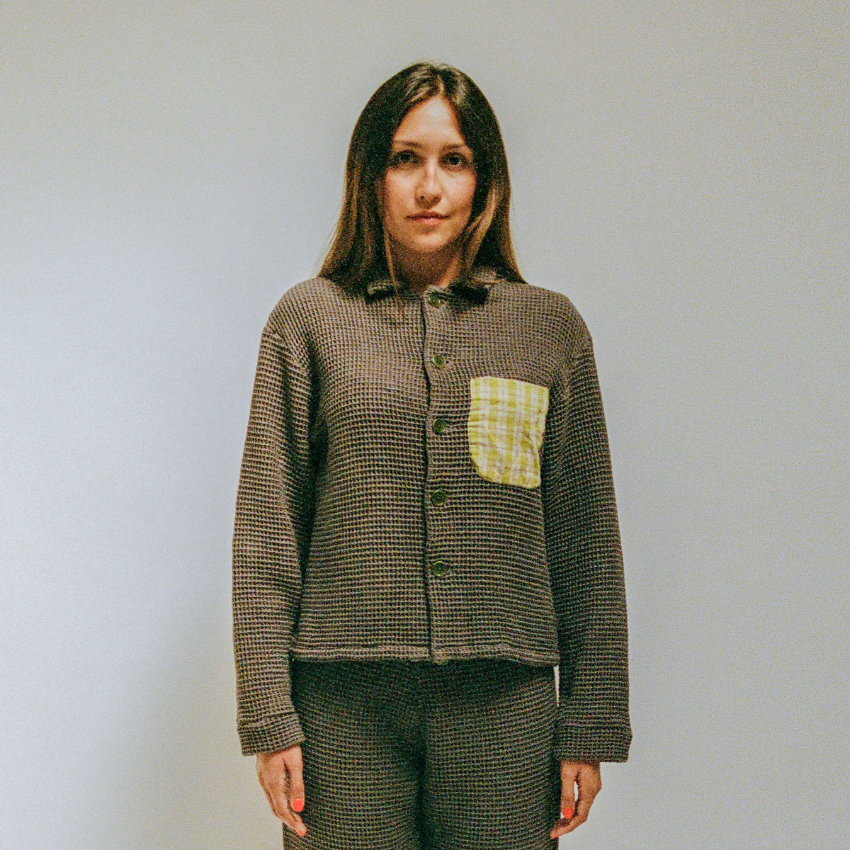 Waffle Cotton Pyjama Shirt